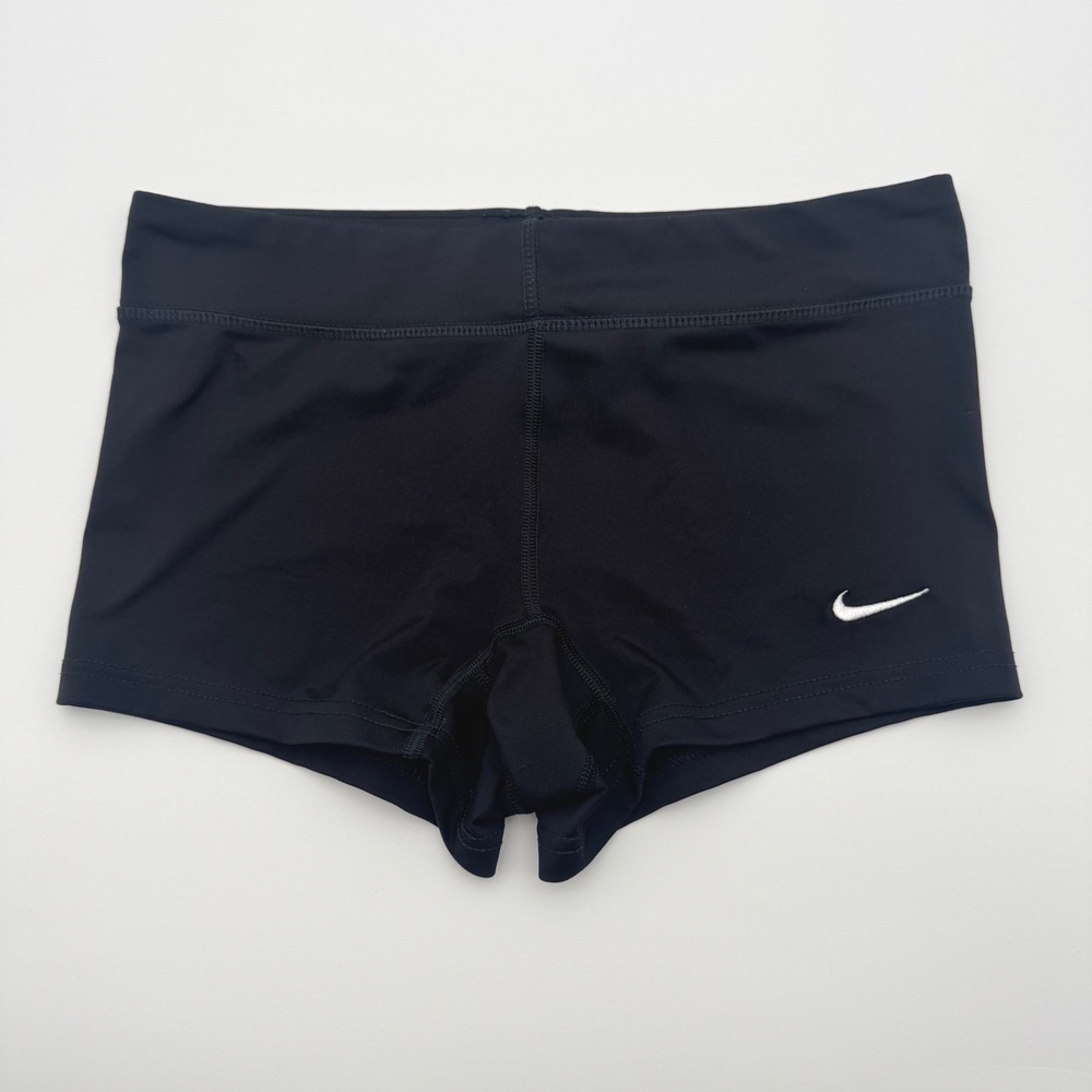 Nike Dri-FIT Women Black Volleyball Compression Shorts Small 3 Inch Inseam